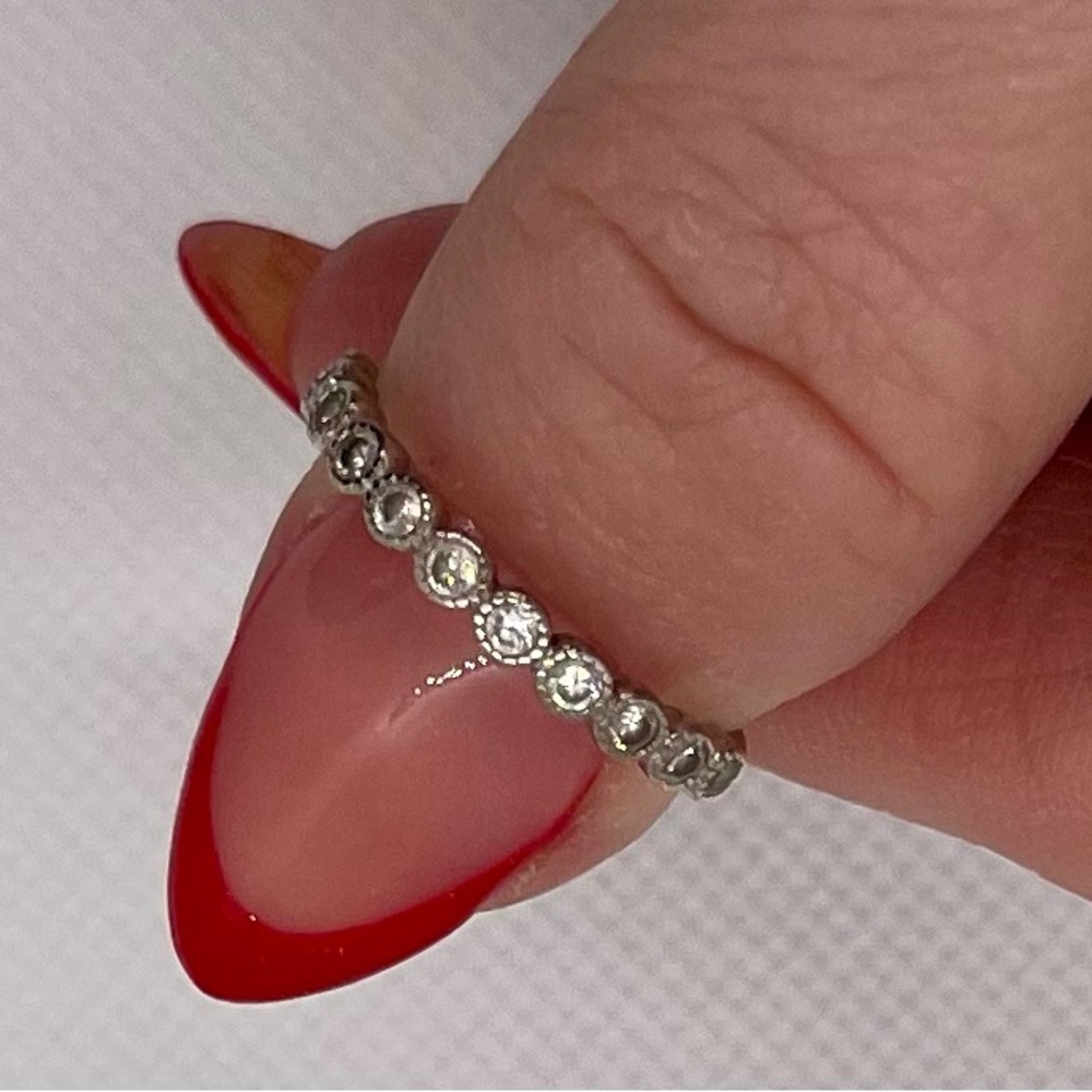 Sterling silver size 7
CZ ring